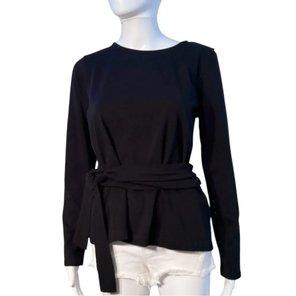NWOT J.Crew Belted Crossback Top
